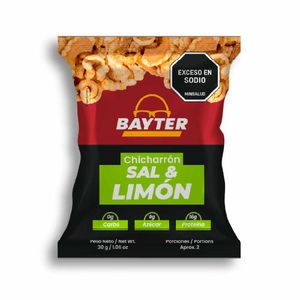 CHICHARRON BAYTER SAL Y LIMON BOLSA 30 G
