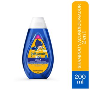 SHAMPOO Y ACONDICIONADOR JOHNSONS KIDS 2 EN 1 FRASCO 200 ML