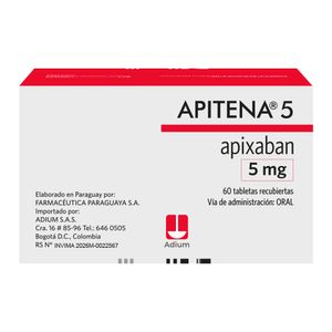 APITENA TABLETAS RECUBIERTAS 5 MG CAJA X 60 UNDS