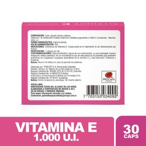 VITAMINA E CAPSULAS 1.000 UI