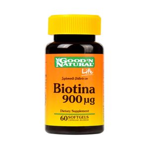 BIOTINA VITAMINA AG SOFT GELS 900 MCG FRASCO X 60 UNDS