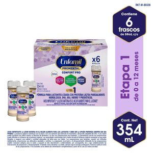 FORMULA LIQUIDA INFANTIL ENFAMIL CONFORT PREMIUM FRASCO X 6 UNDS