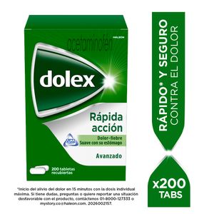 DOLEX RAPIDA ACCIÓN AVANZADO TABLETAS 500 MG
