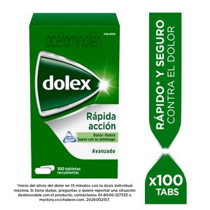 DOLEX  RAPIDA ACCIÓN AVANZADO TABLETAS 500 MG