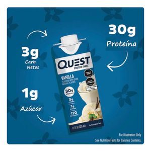 QUEST MALTEADA VAINILLA TETRAPACK 325 ML
